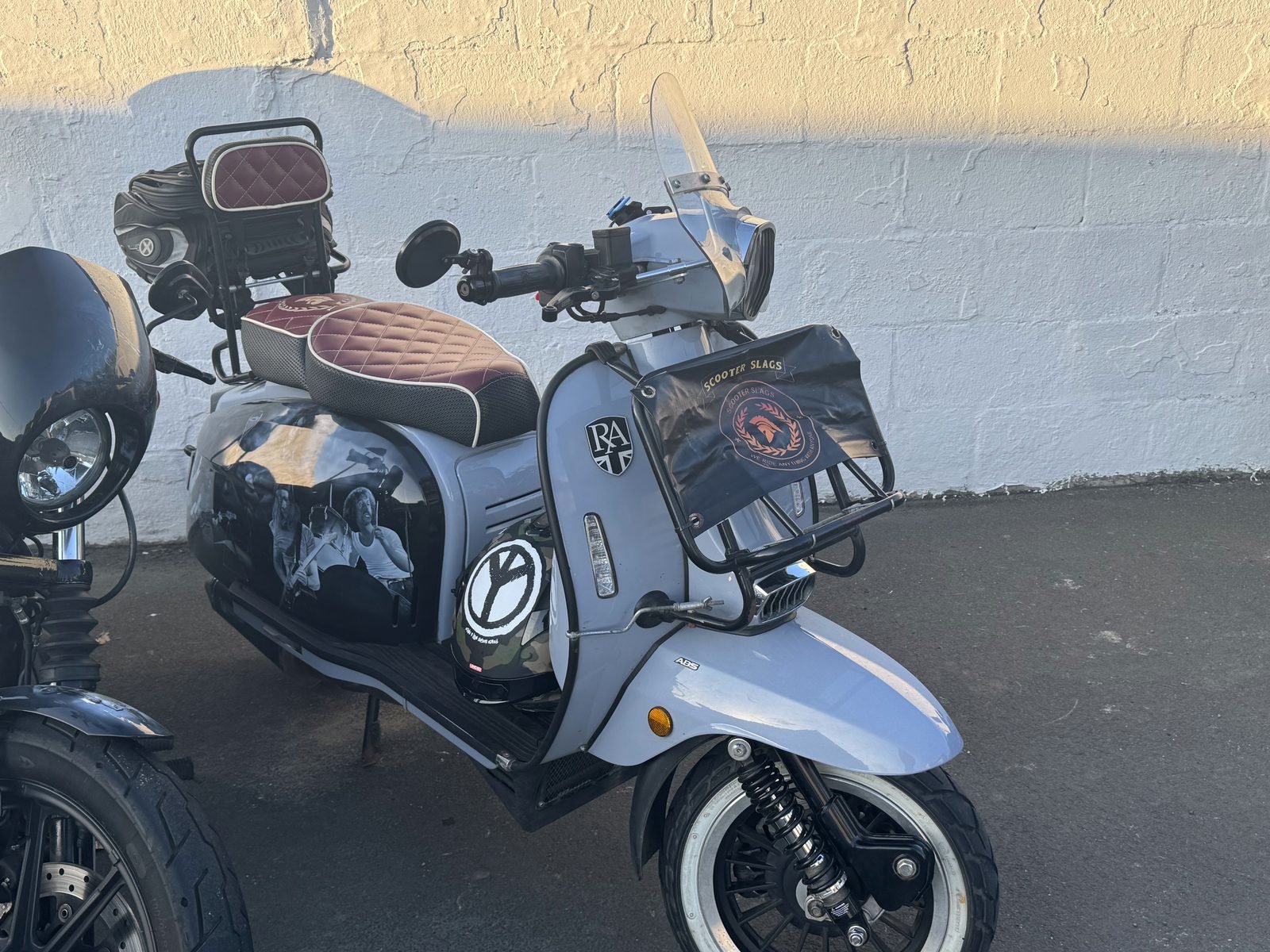 Classic-style scooter at Warley Cross Bike Night